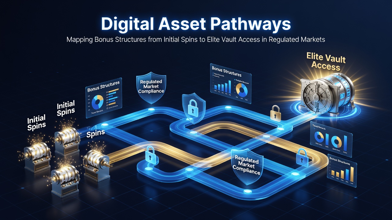Darstellung von Bonusstrukturen und digitalen Asset-Pfaden in regulierten Märkten